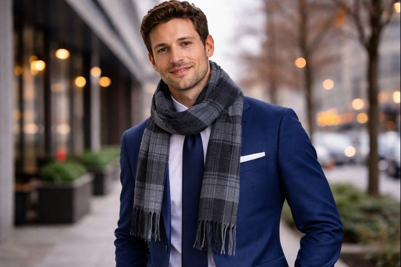 How to Wear a Scarf With a Business Suit