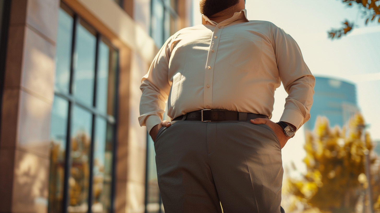 How to Wear Dress Pants as a Bigger Guy: Big and Tall Tips How to Wear Dress Pants as a Bigger Guy: Big and Tall Tips