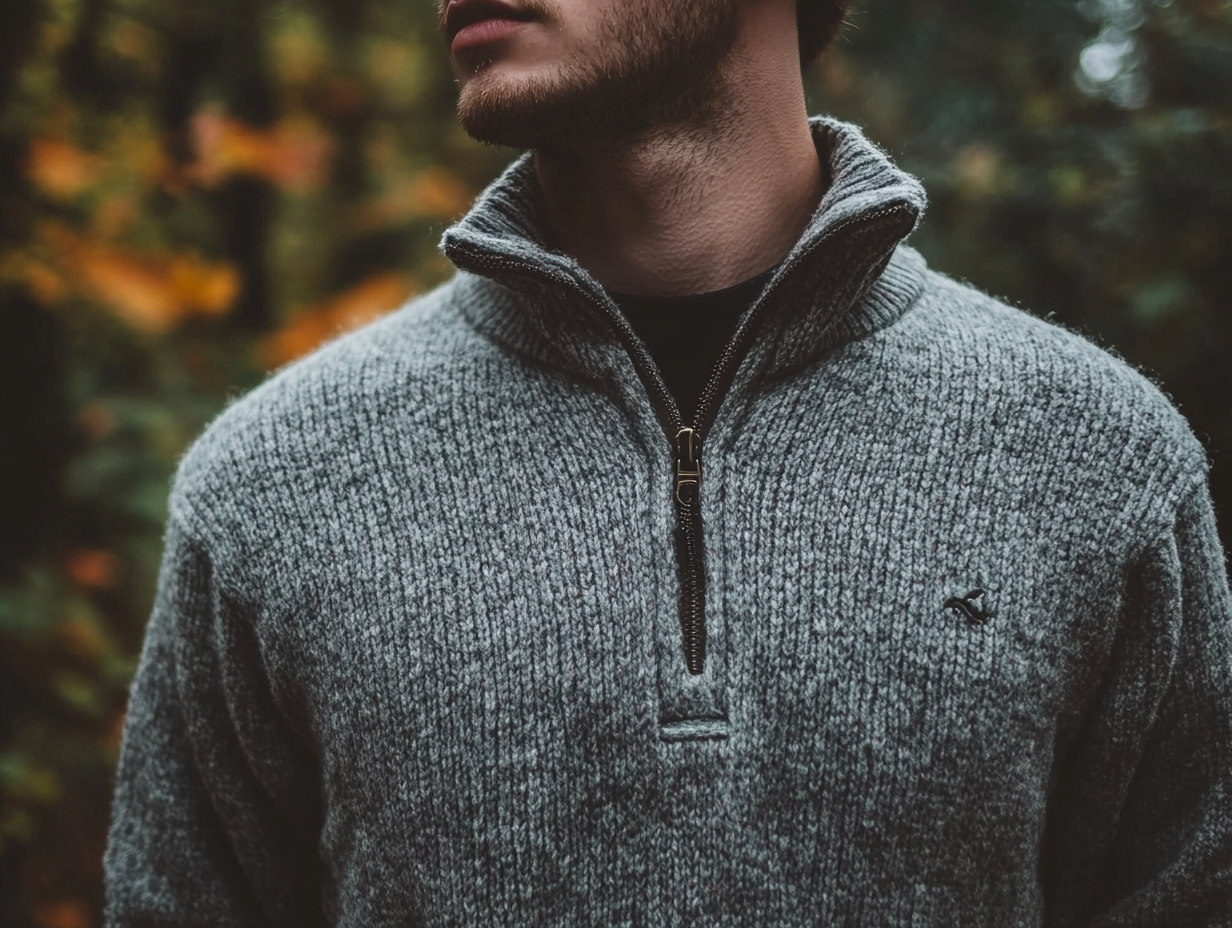 How to Wear and Style a Half Zip Sweater