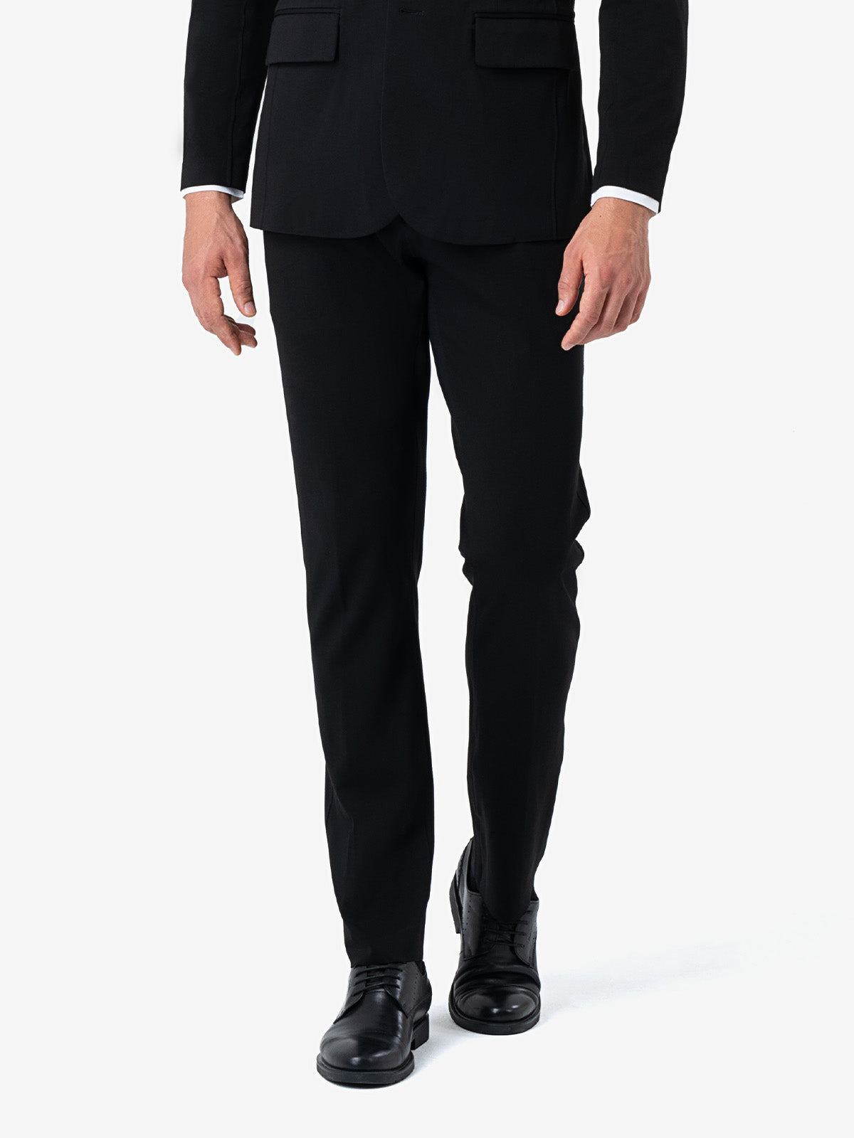 Men's Slim Black Suit Pants