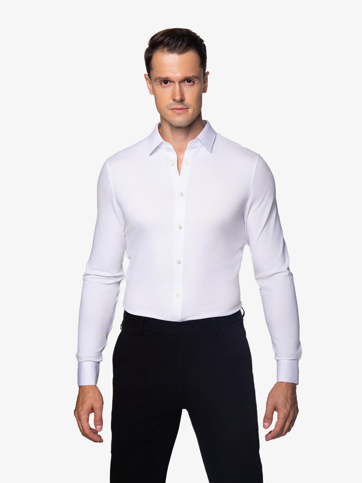 Men's Performance Dress Shirt - xShirt 4.0 - White - Anti Wrinkle/Stain / Modern / XS / Short Men's Performance Dress Shirt - xShirt 4.0 - White - Anti Wrinkle/Stain / Modern / XS / Short