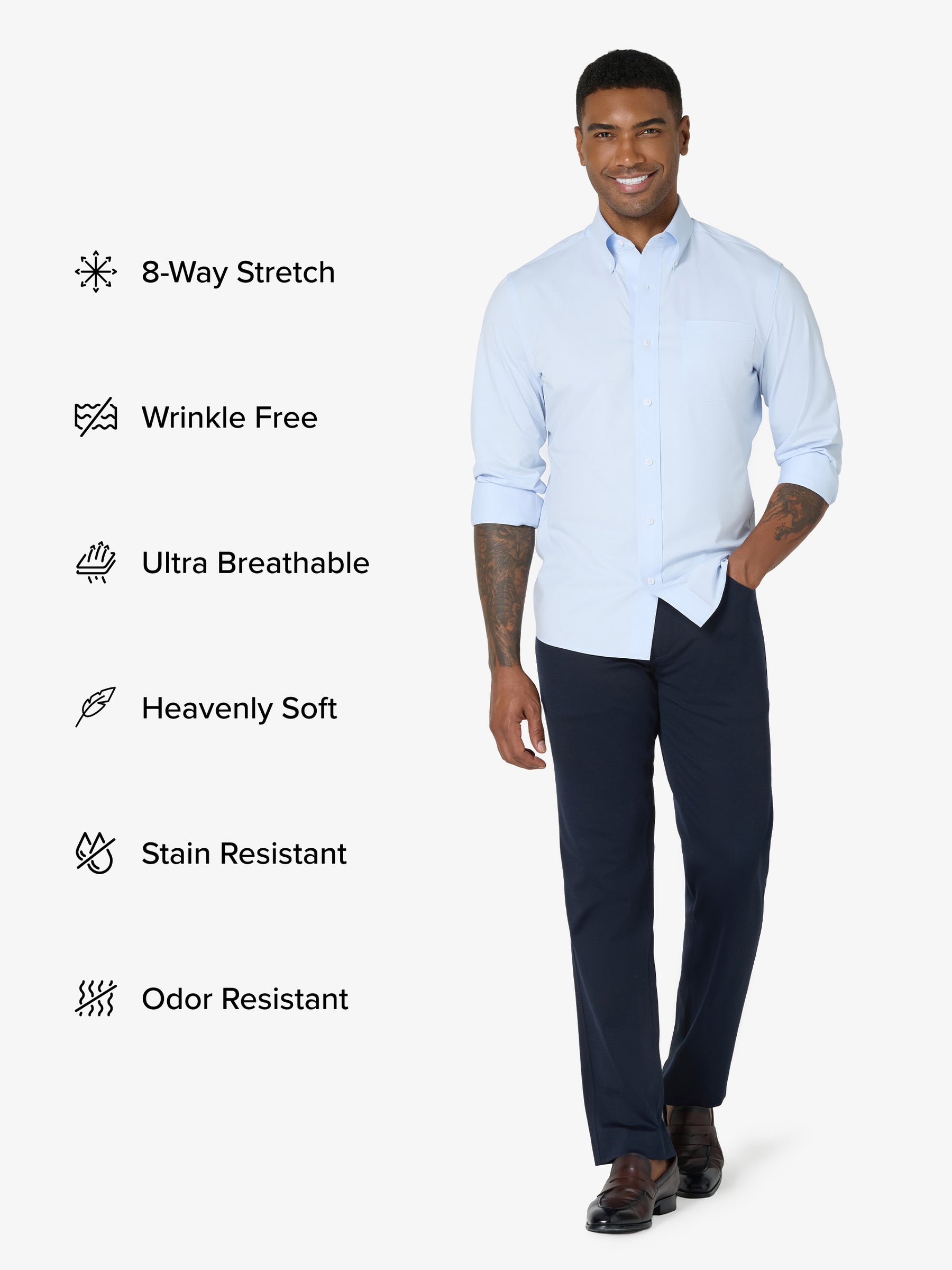 xShirt 5.0 Oxford - Light Blue