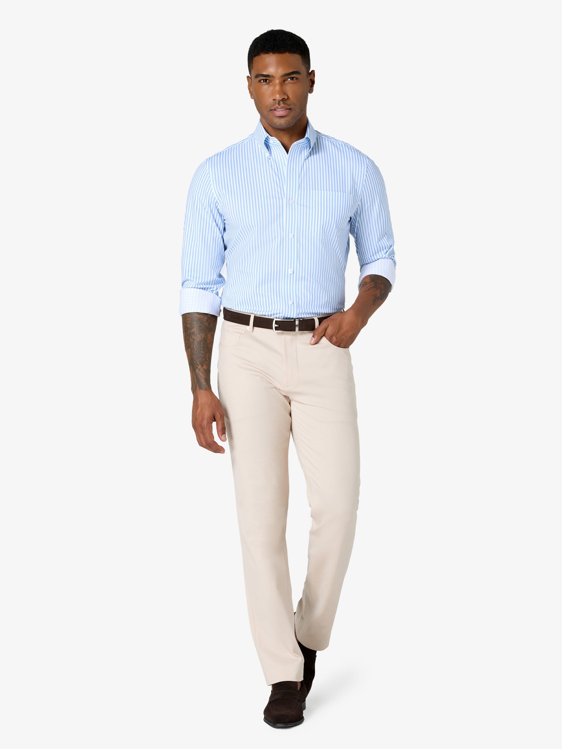 xShirt 5.0 Oxford - Light Blue Stripe