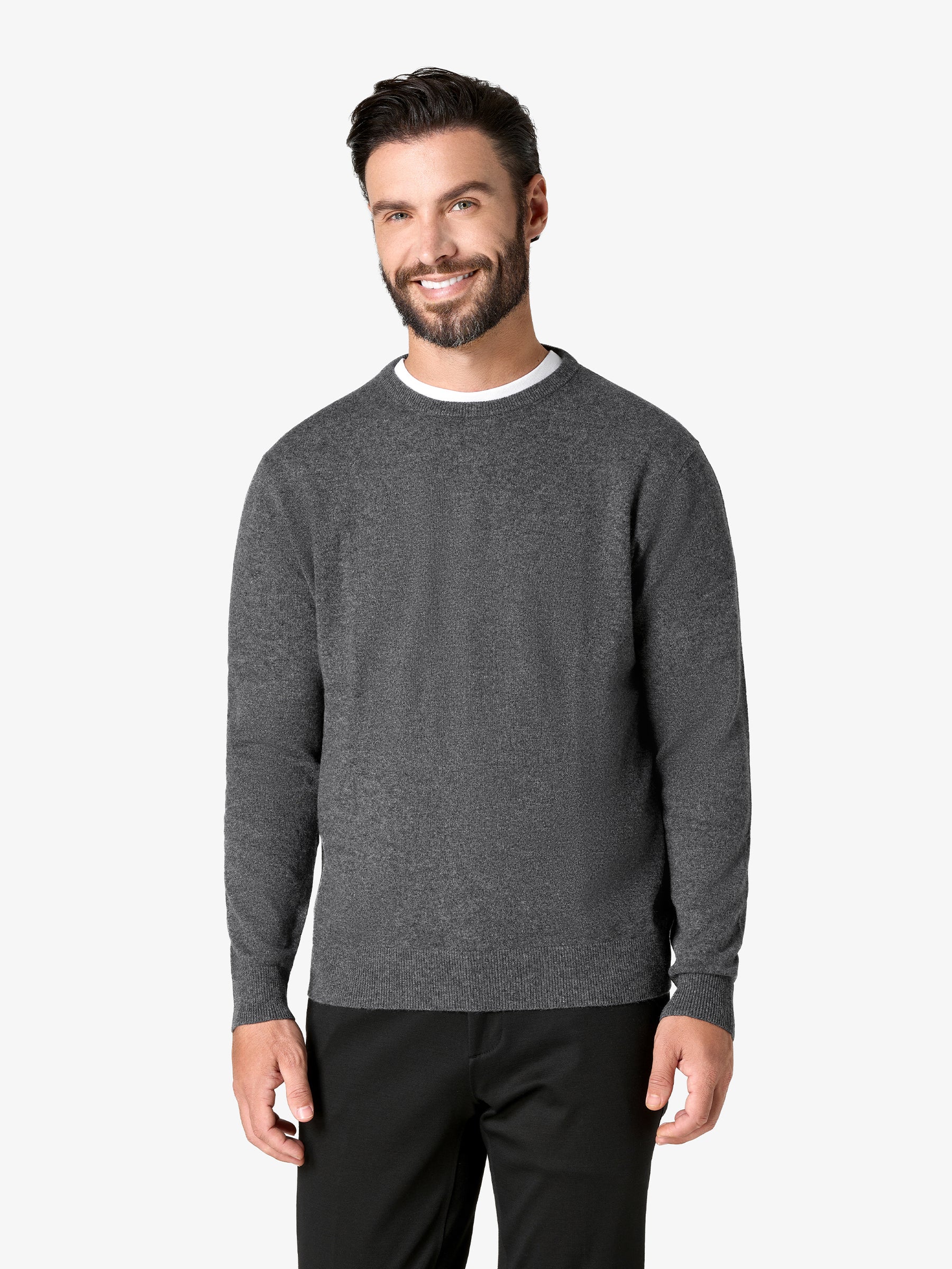 xSweater Cashmere Crewneck - Mid-Grey