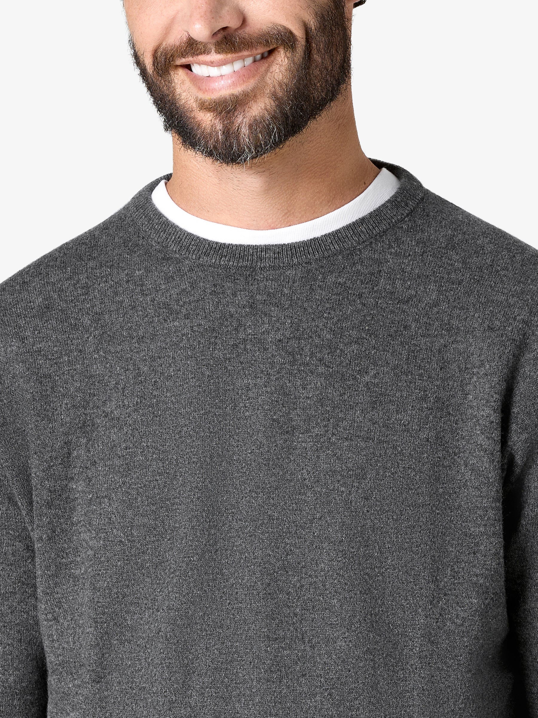 xSweater Cashmere Crewneck - Mid-Grey