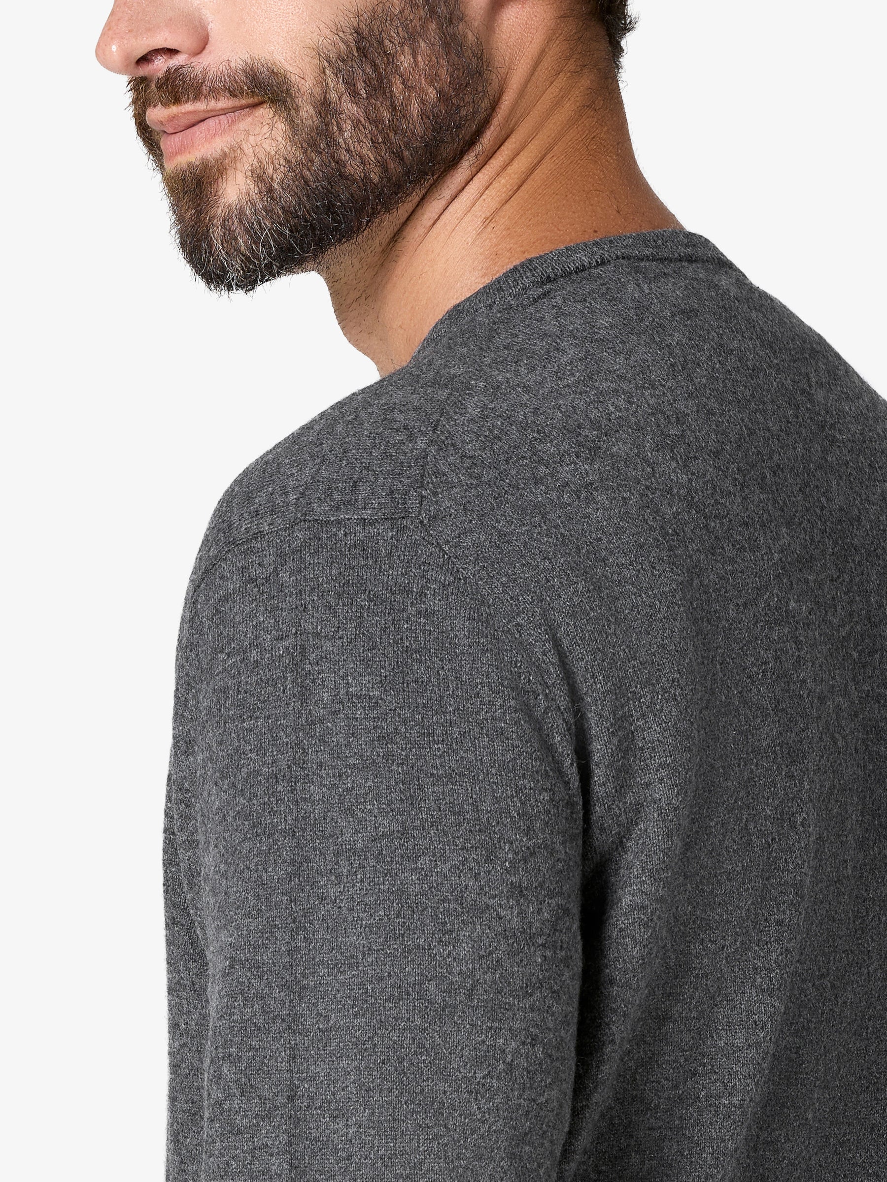 xSweater Cashmere Crewneck - Mid-Grey