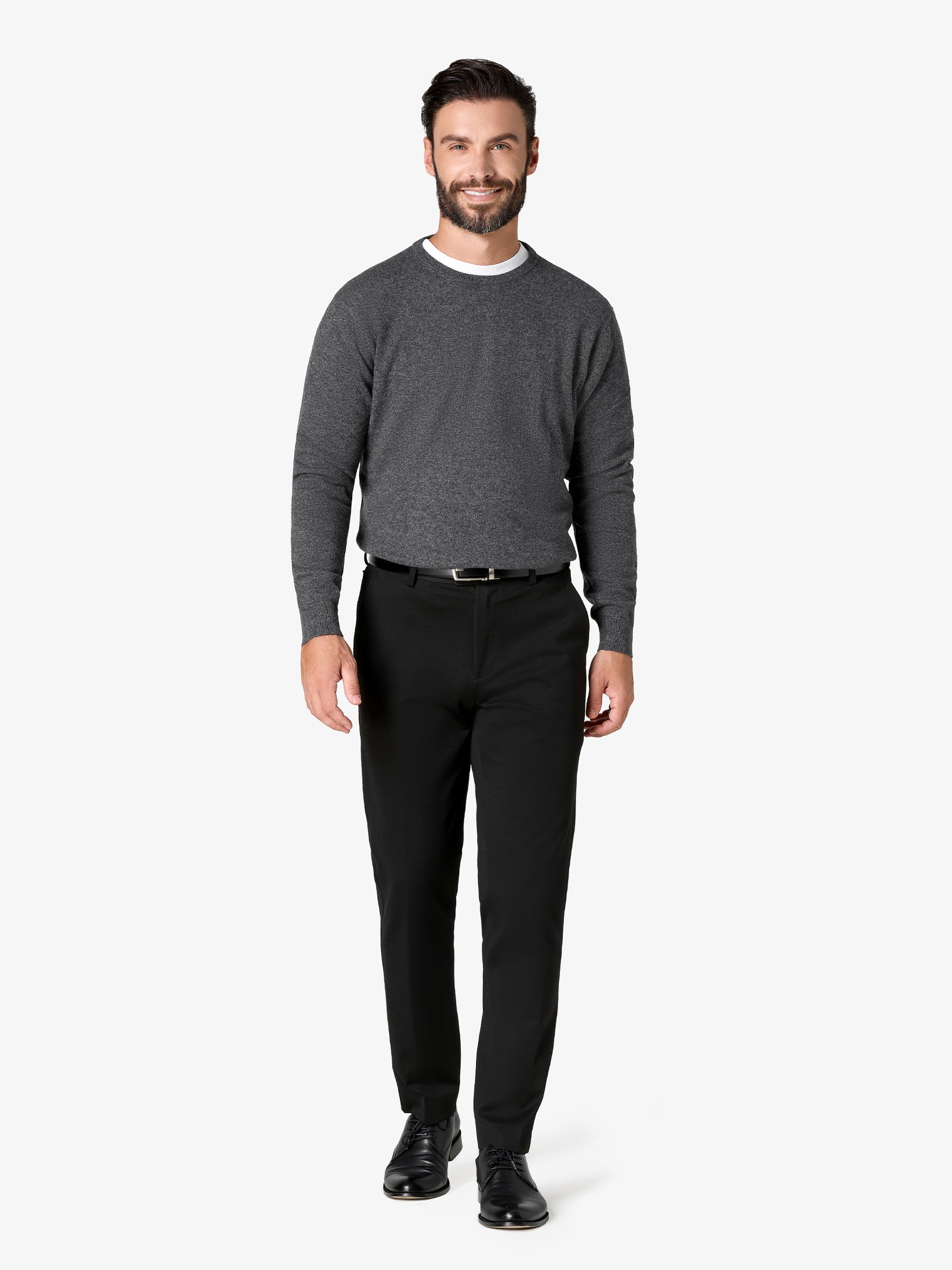 xSweater Cashmere Crewneck - Mid-Grey