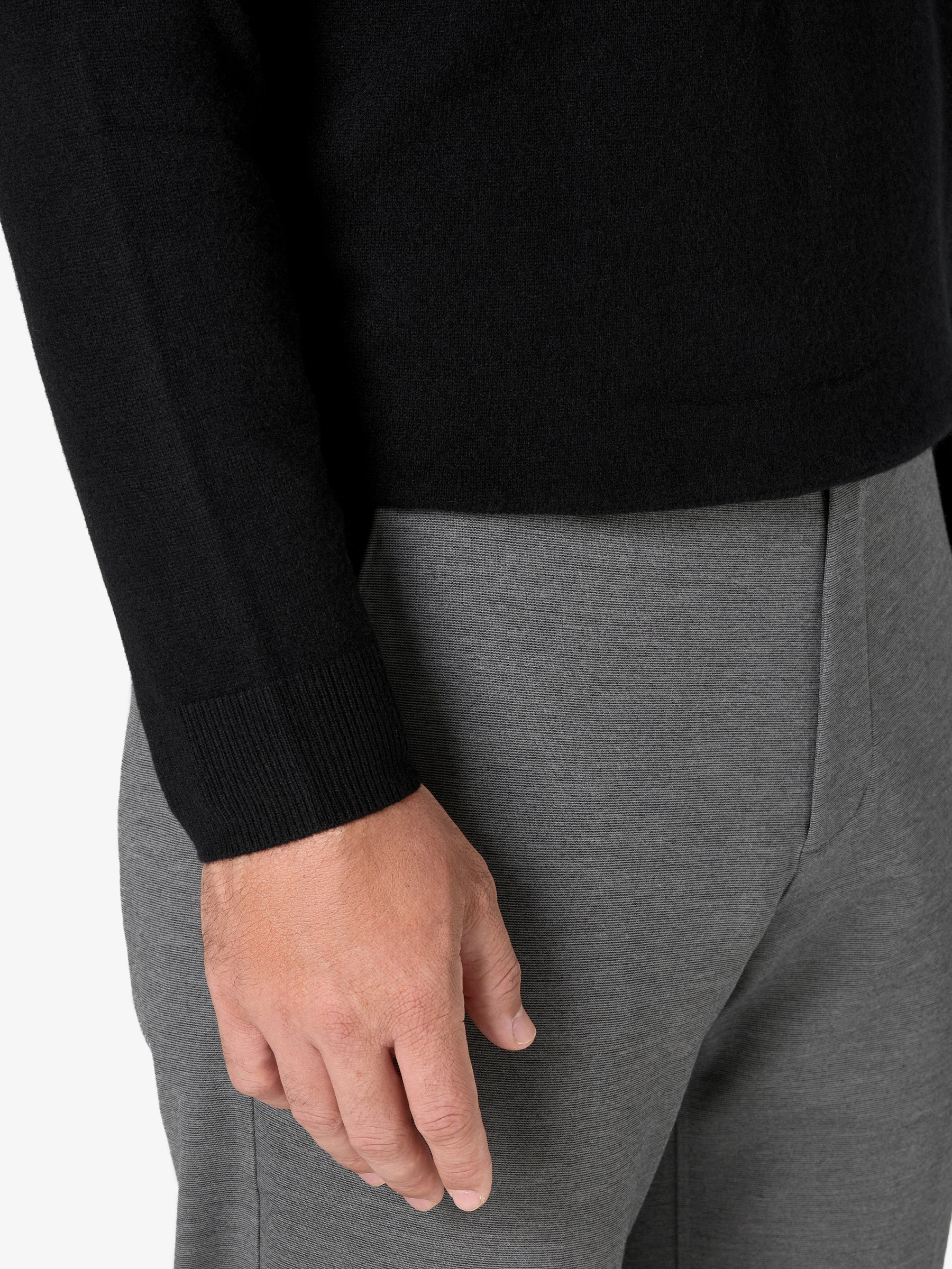 xSweater Cashmere Half-Zip - Black