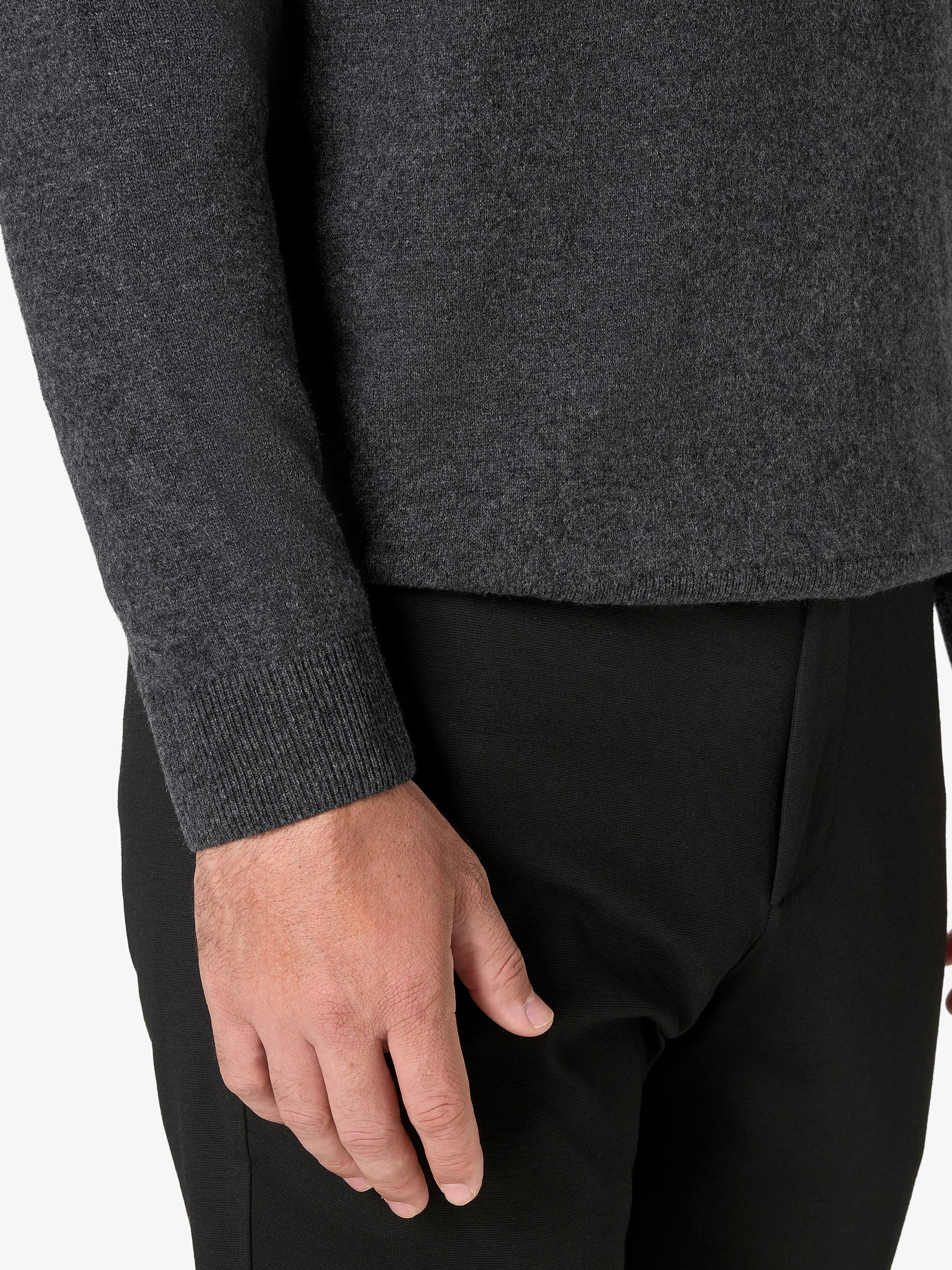 xSweater Cashmere Half-Zip - Dark Grey