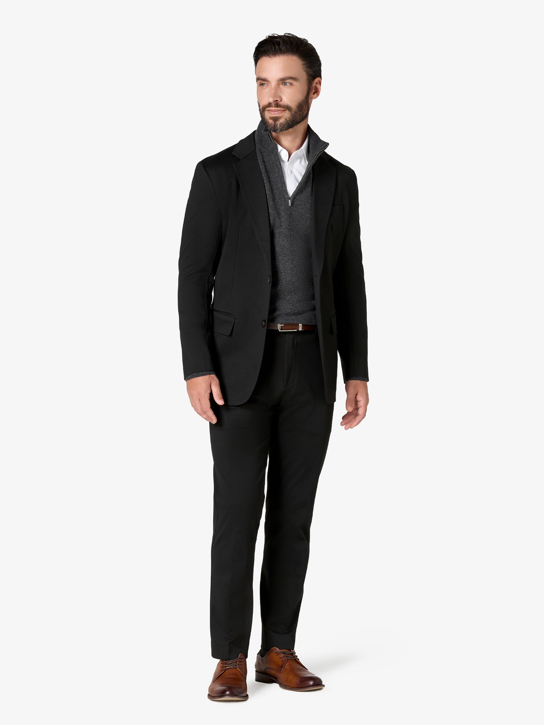 xSweater Cashmere Half-Zip - Dark Grey