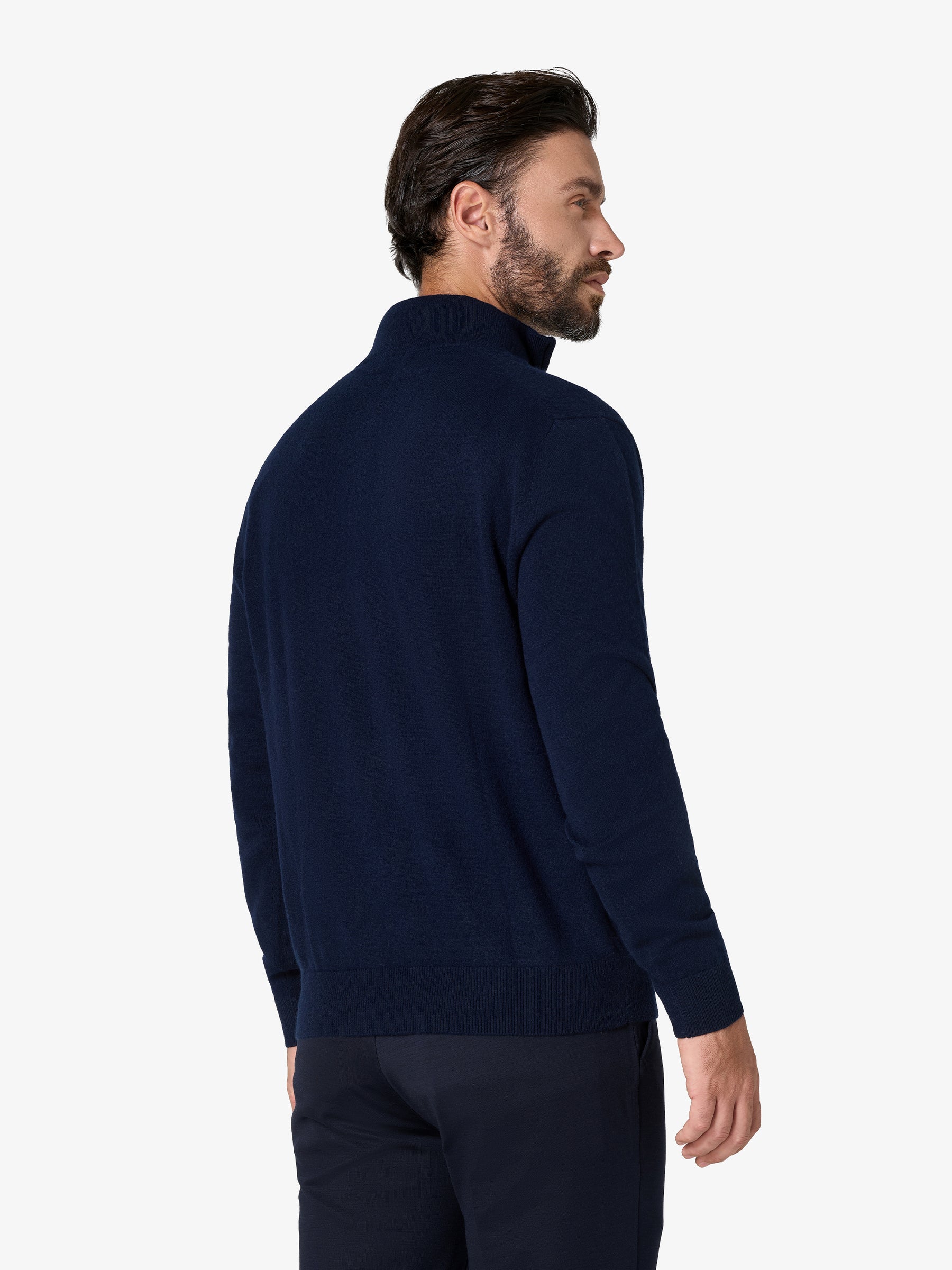 xSweater Cashmere Half-Zip - Navy