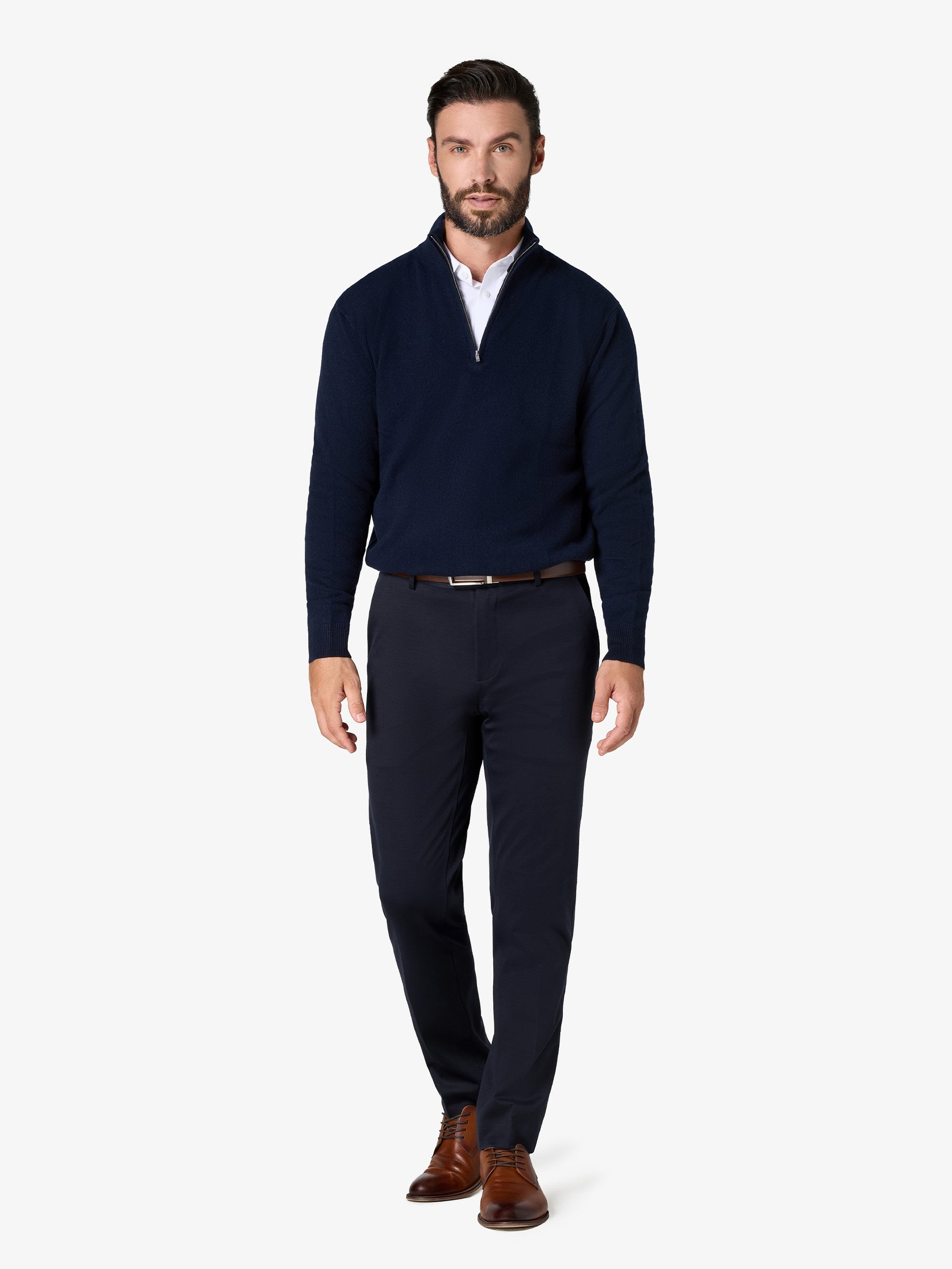 xSweater Cashmere Half-Zip - Navy