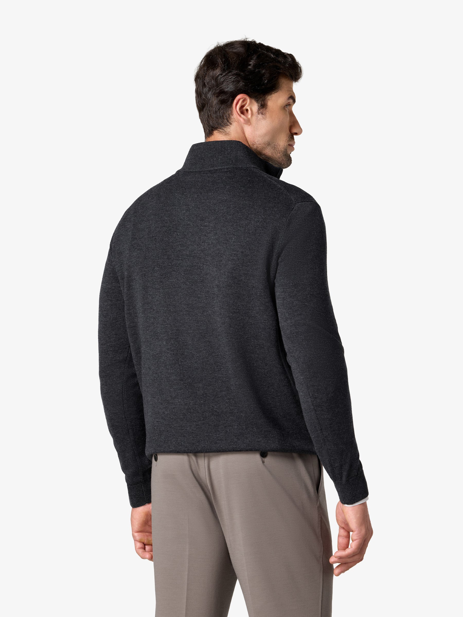 xSweater Merino Half-Zip - Charcoal