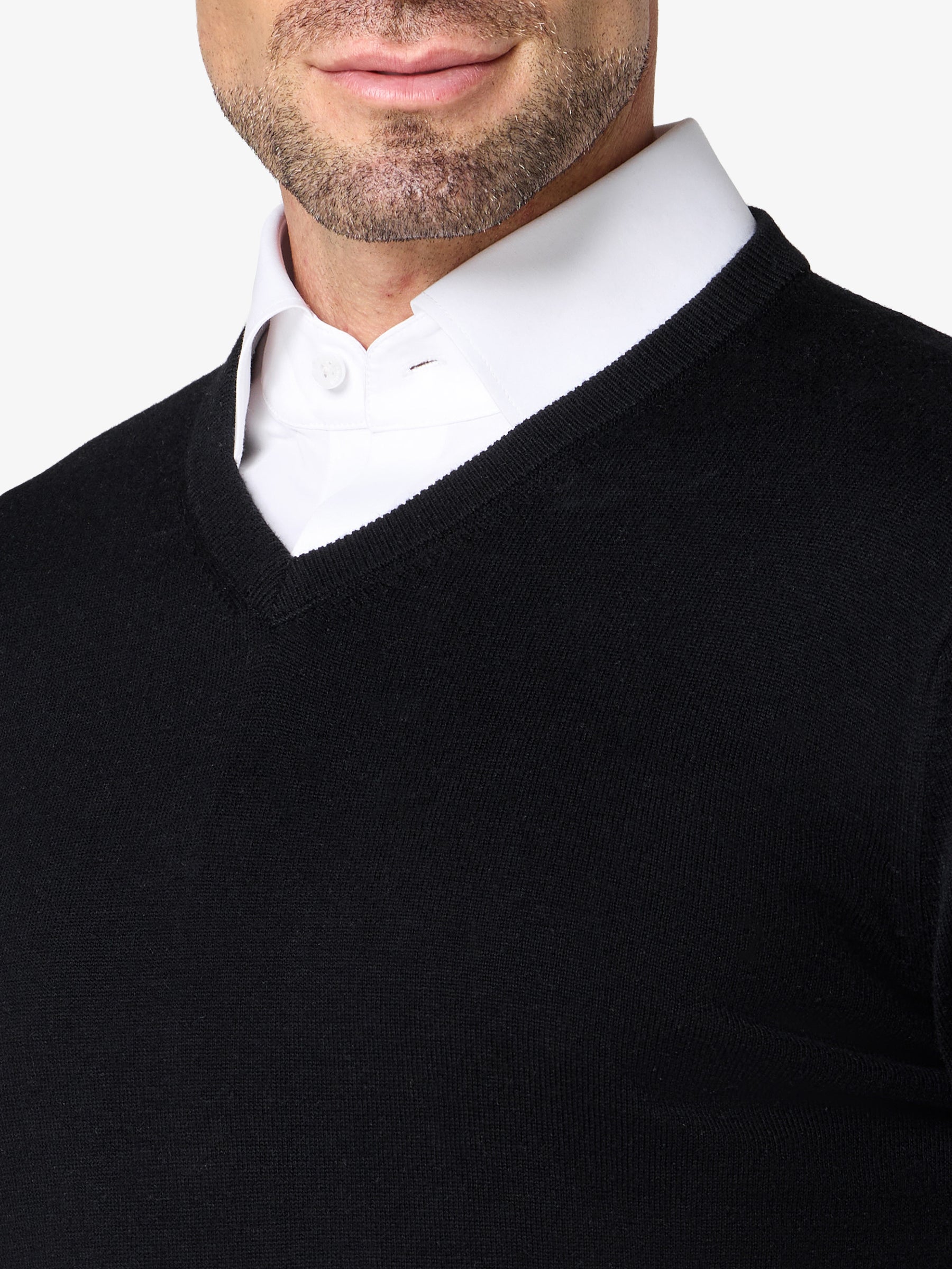 xSweater Merino V-Neck - Black
