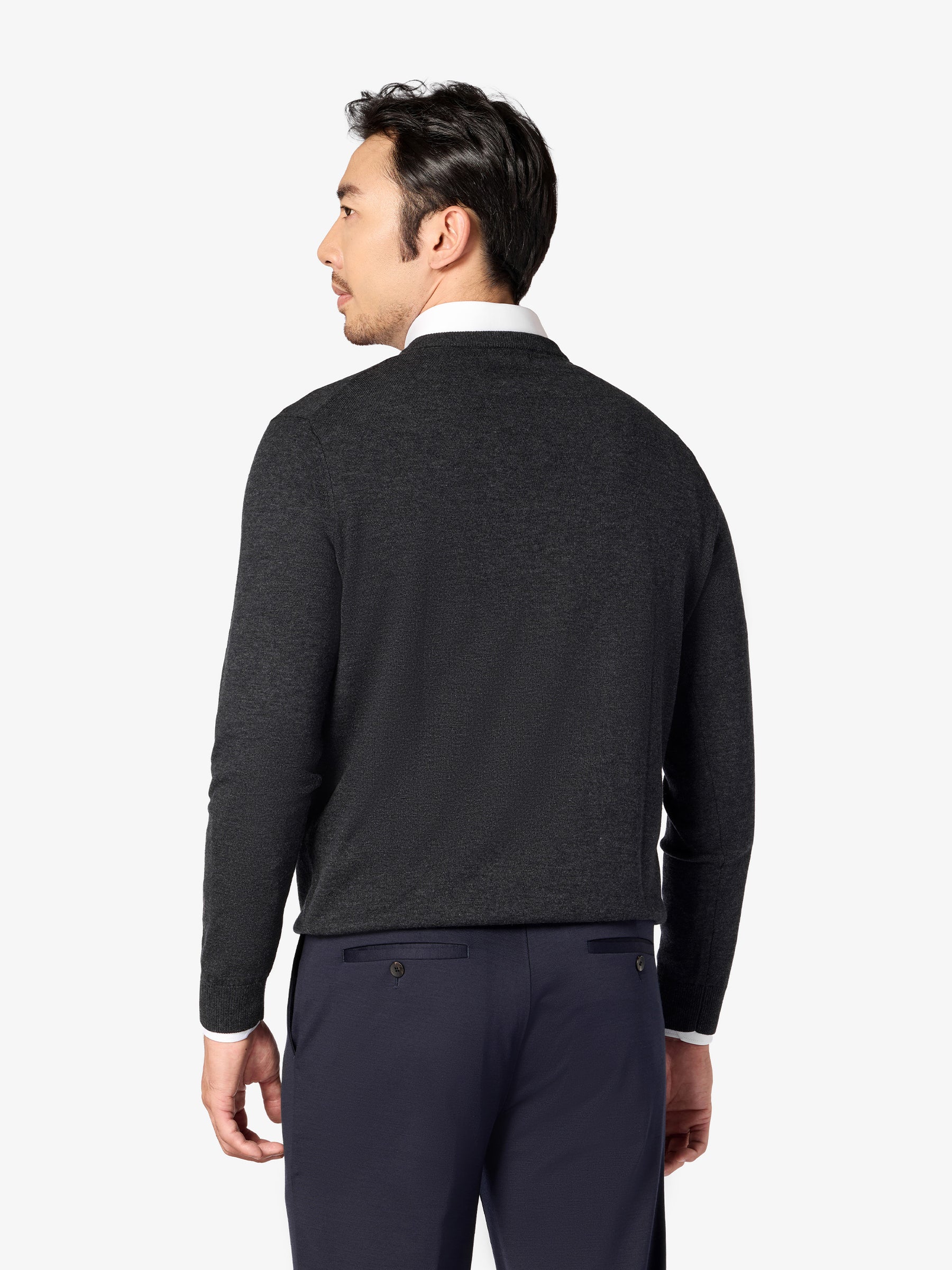 xSweater Merino V-Neck - Charcoal