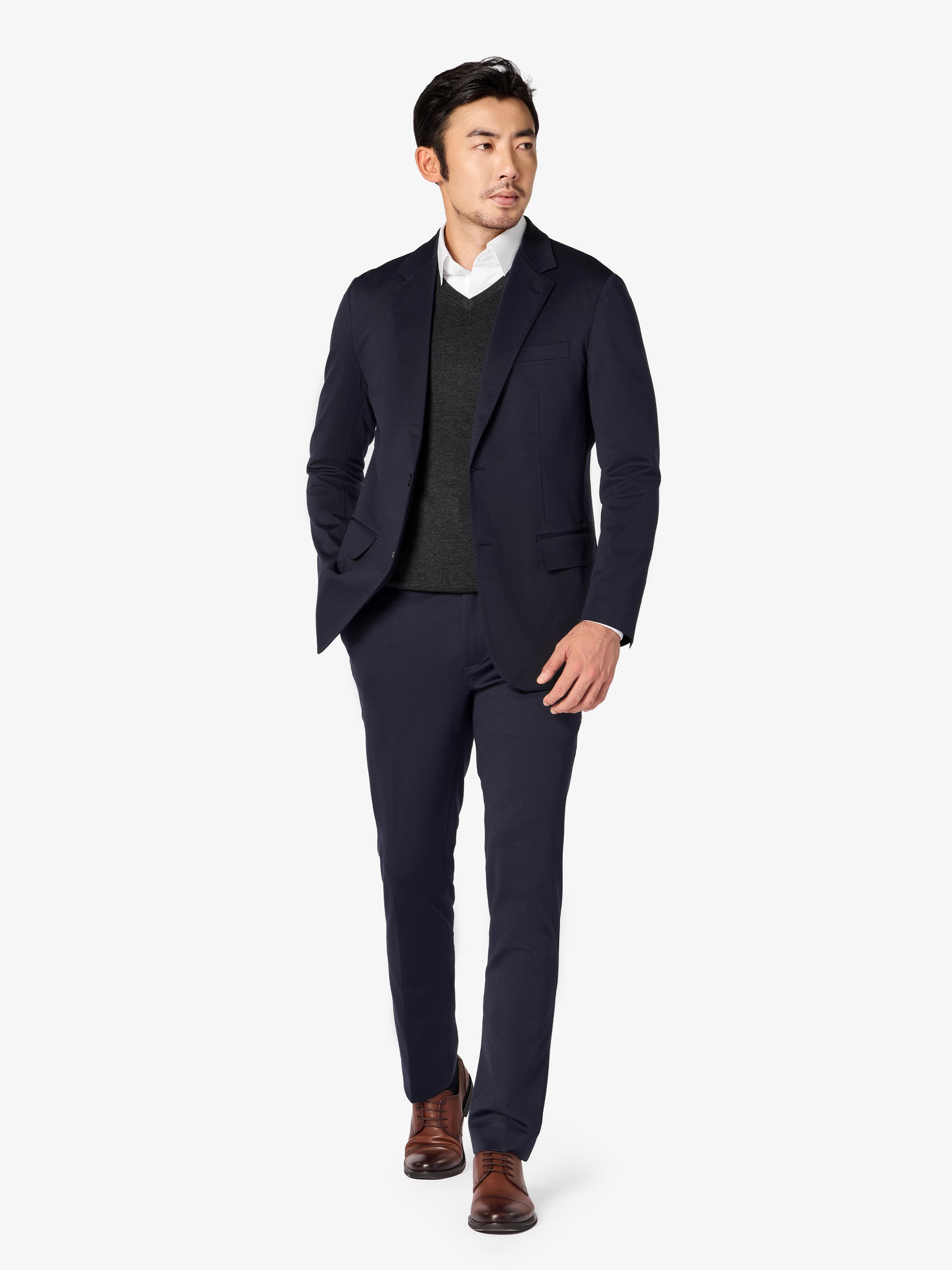 xSweater Merino V-Neck - Charcoal