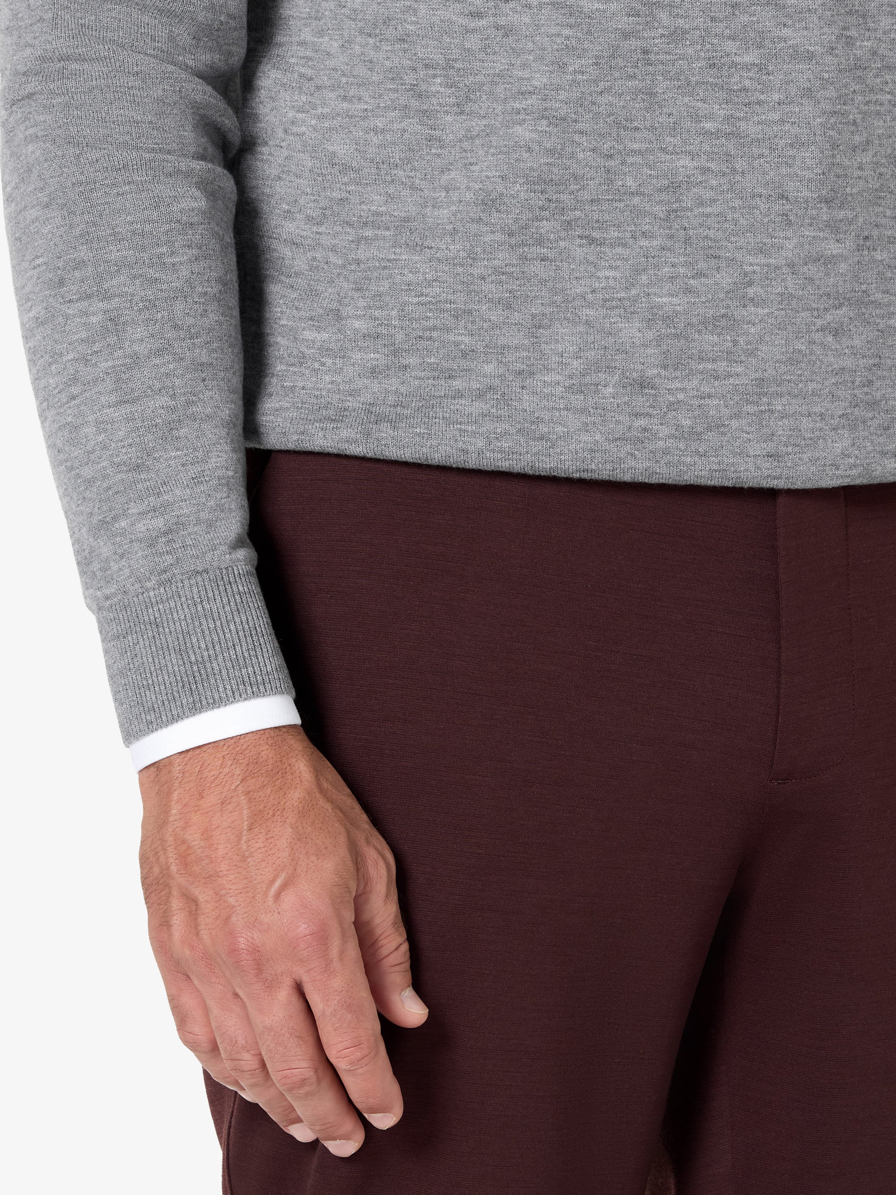 xSweater Merino V-Neck - Light Grey