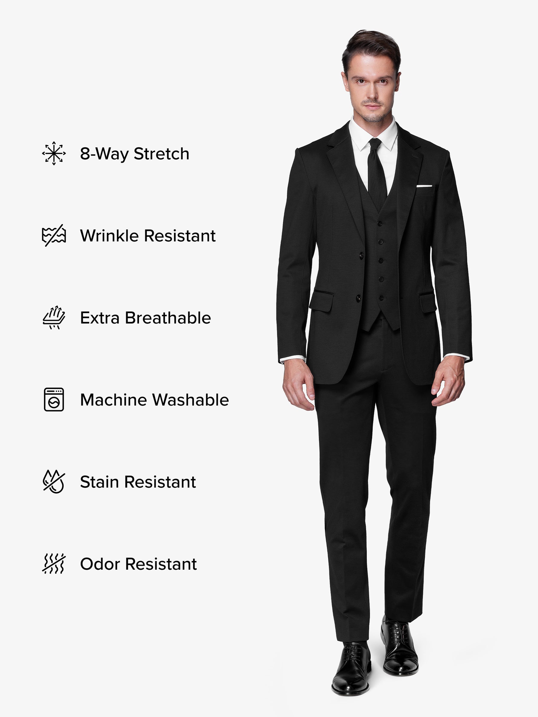 xSuit 5.0 Three-Piece - Black