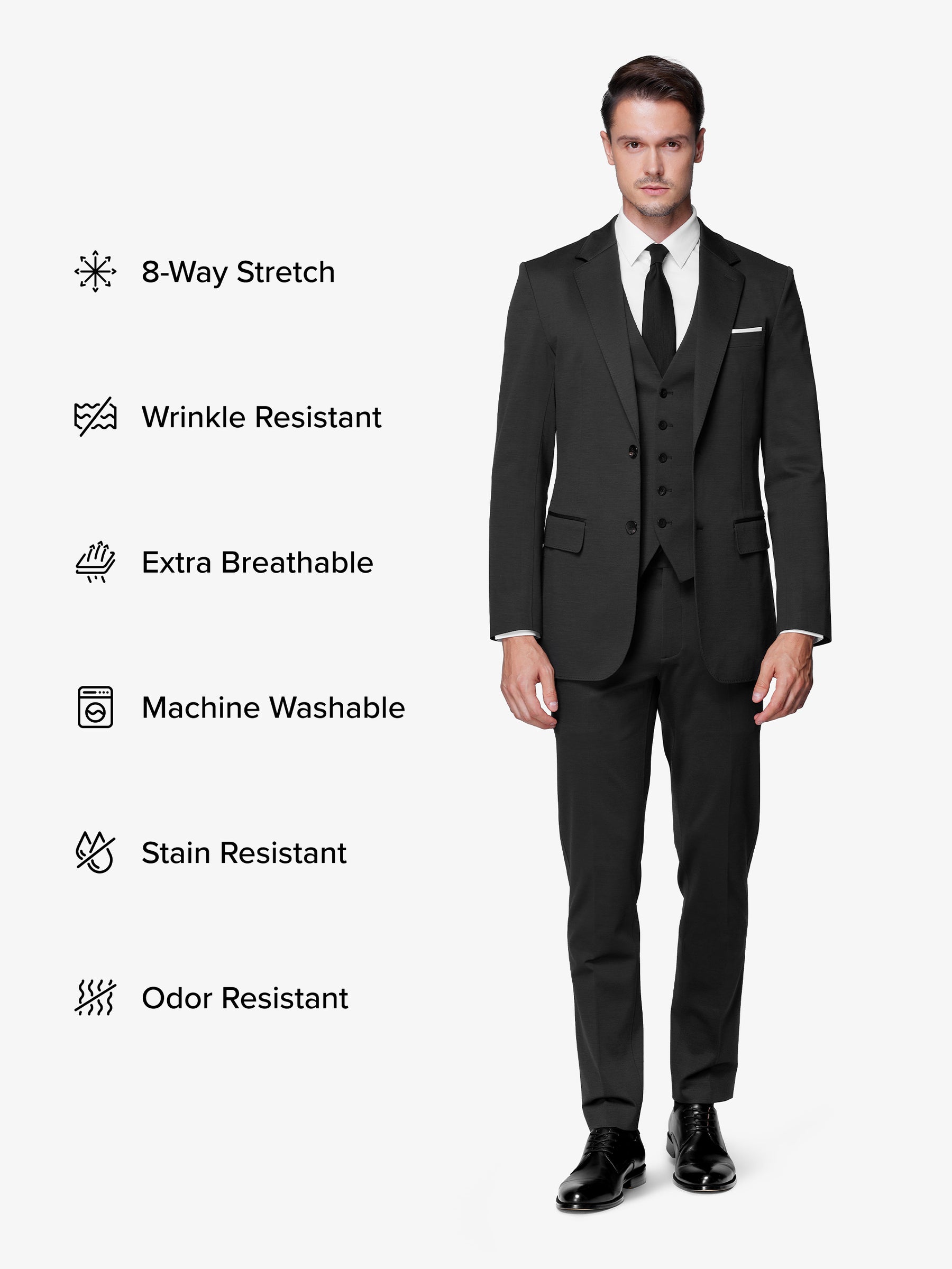 xSuit 5.0 Three-Piece - Charcoal