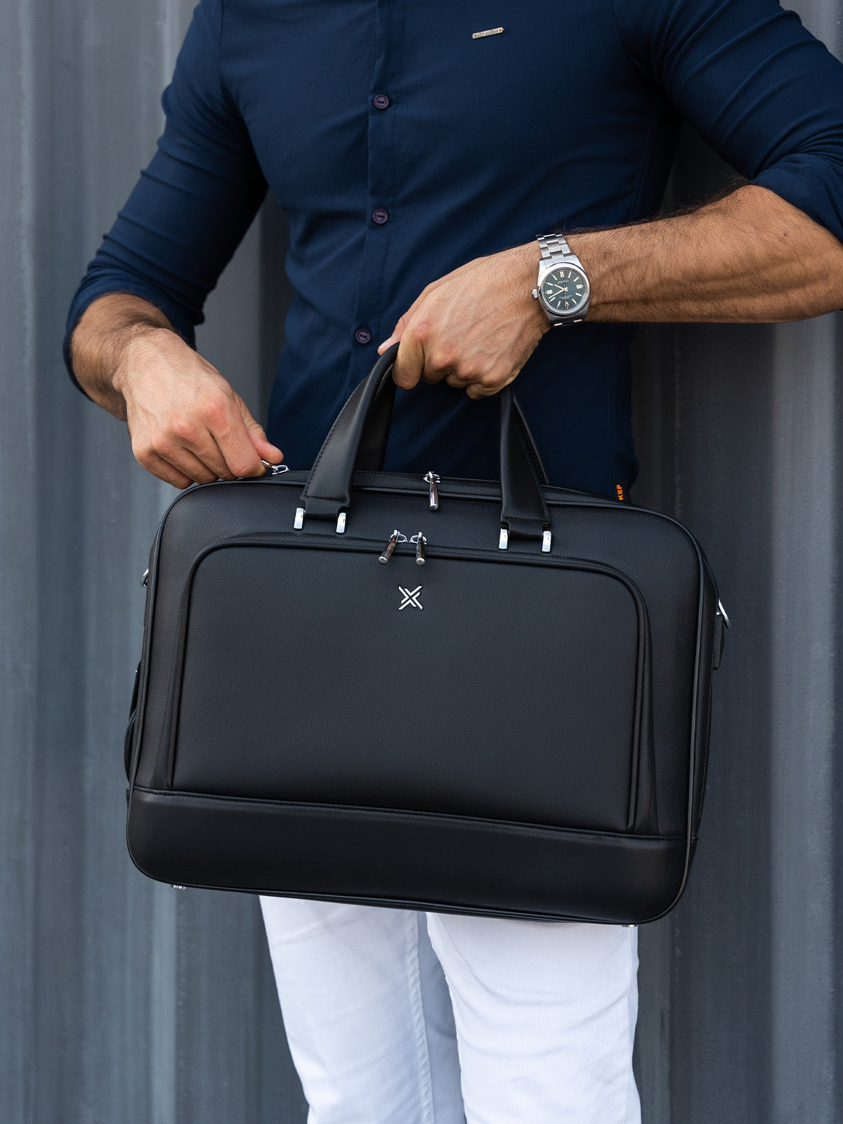Louis Vuitton Canyon Briefcase in Black for Men