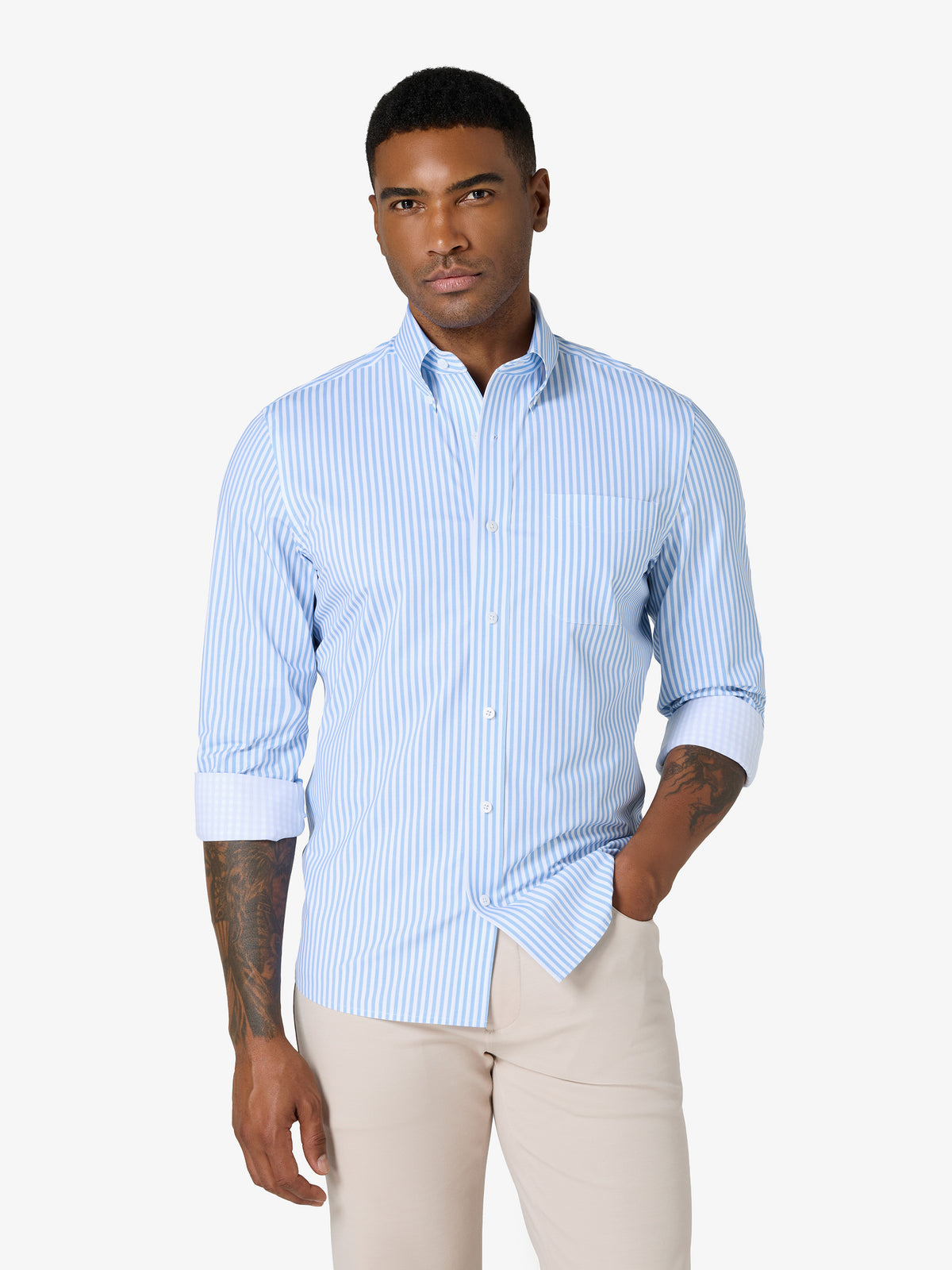 xShirt 5.0 Oxford - Light Blue Stripe