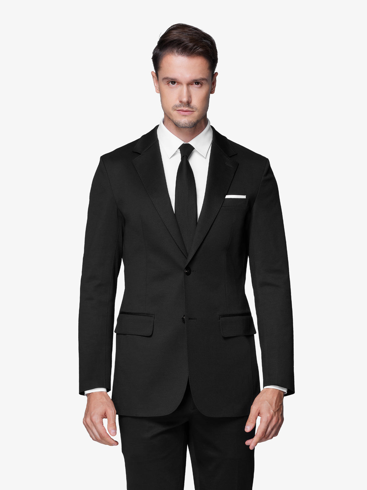 True Muscle Fit Suit Jacket in Black - TAILORED ATHLETE - USA