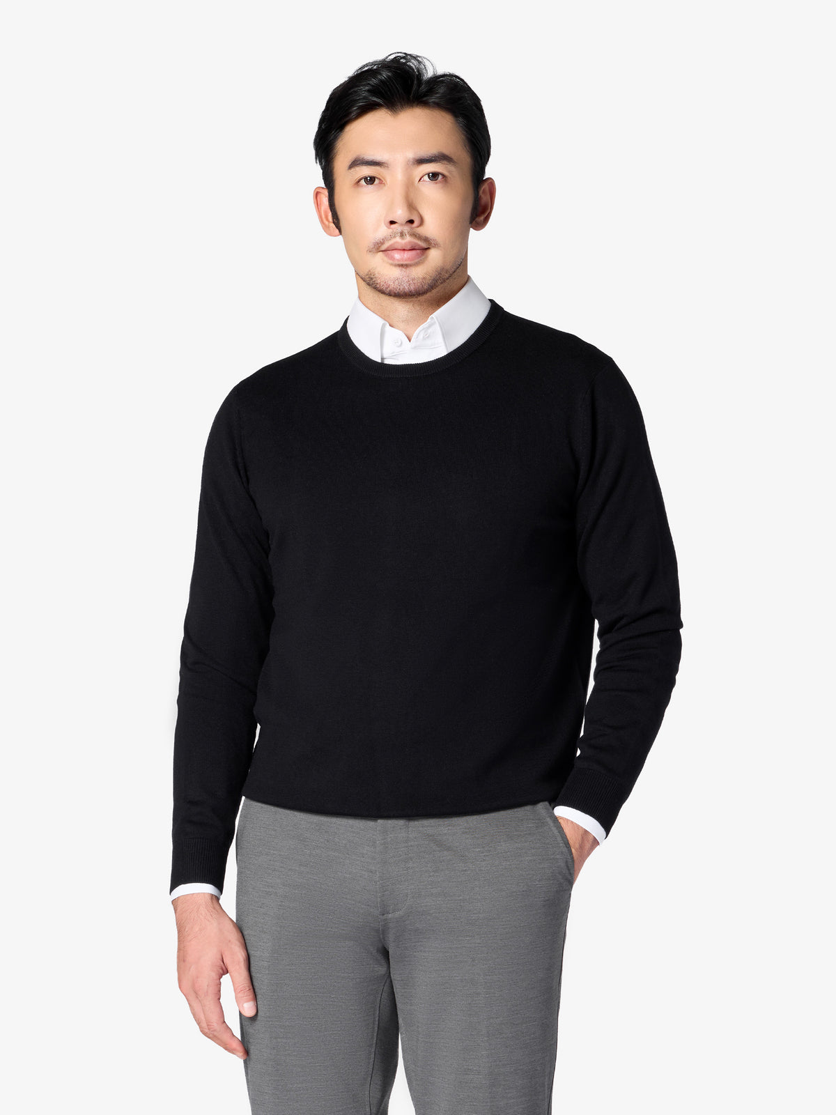 xSweater Merino Crewneck - Black