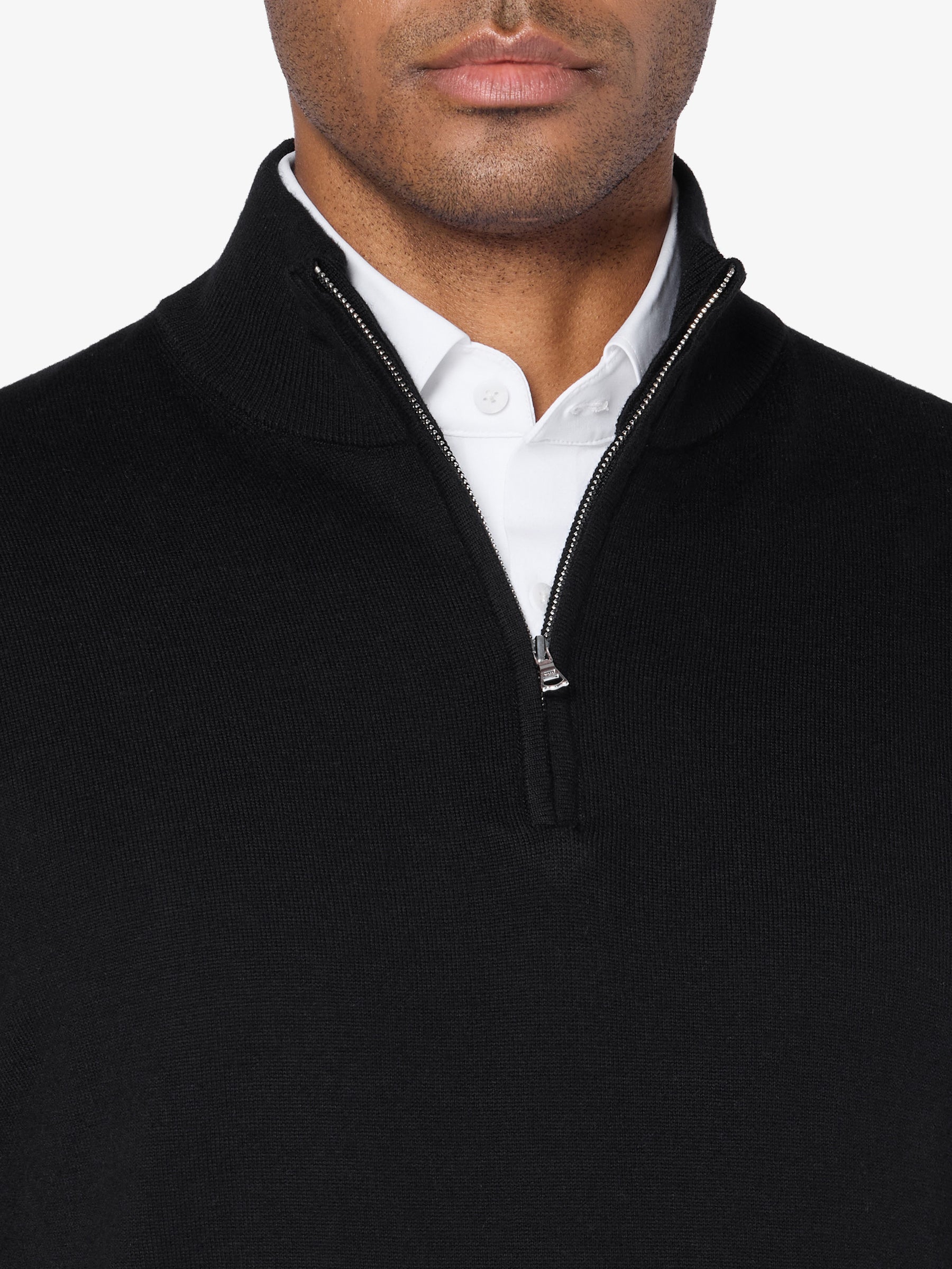 xSweater Merino Half-Zip - Black