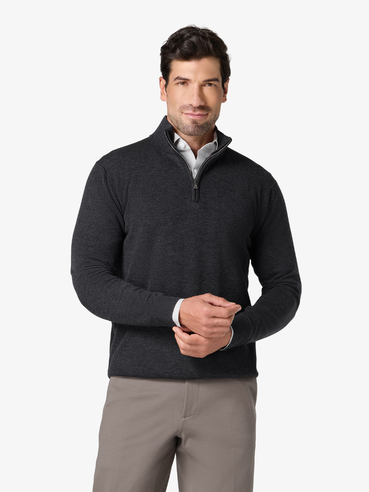 xSweater Merino Half-Zip - Charcoal