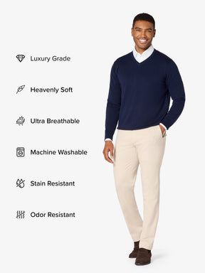 xSweater Merino Half-Zip - Navy