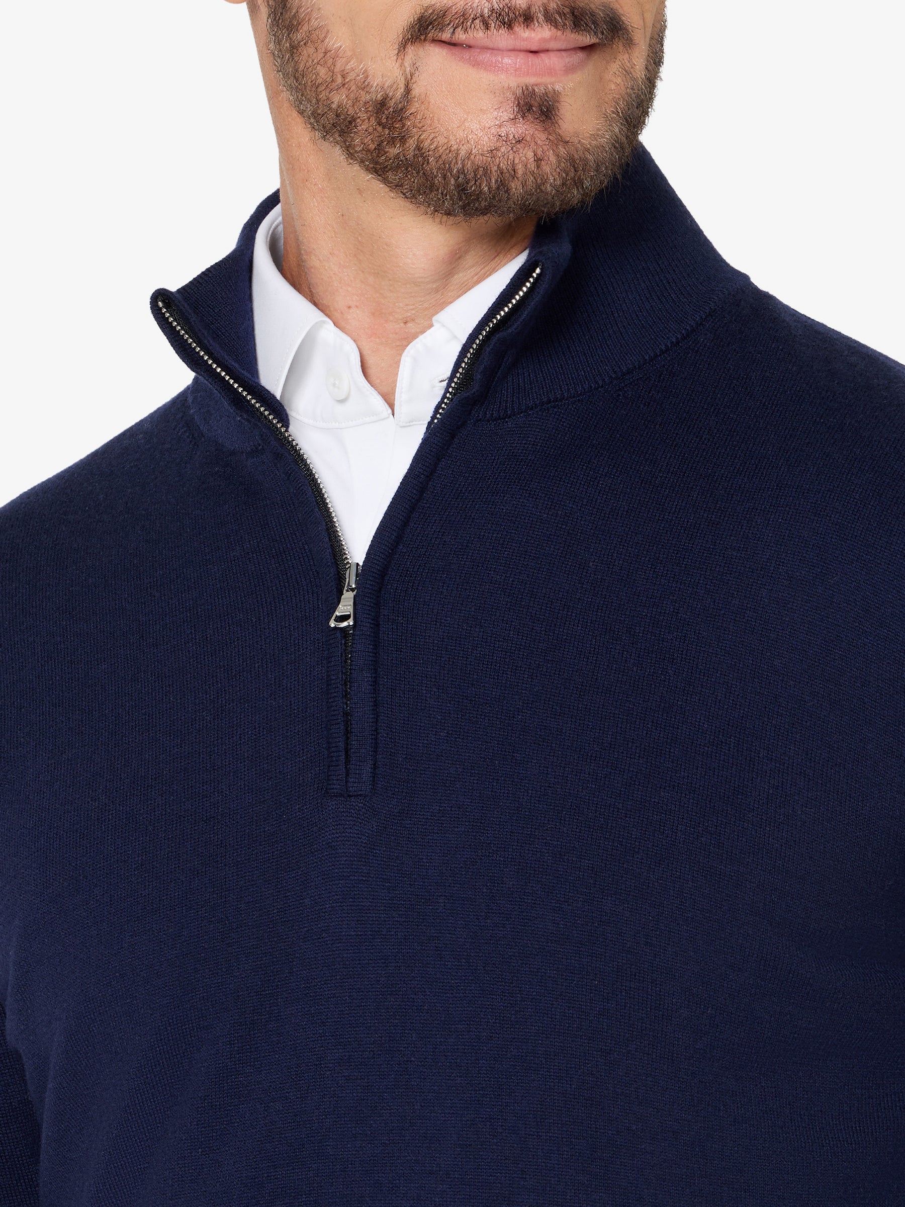 xSweater Merino Half-Zip - Navy