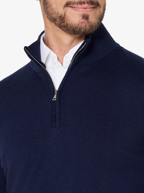 xSweater Merino Half-Zip - Navy