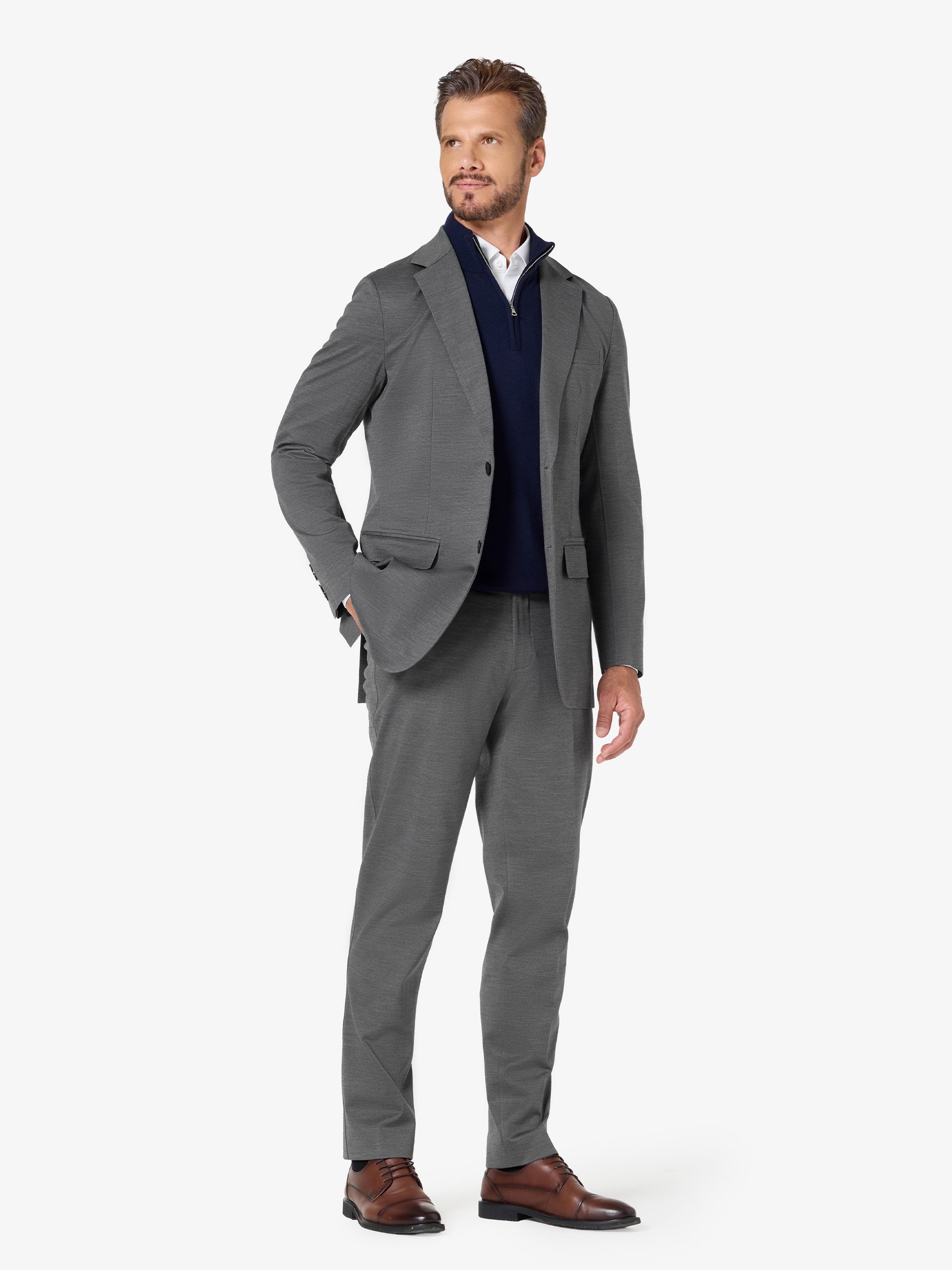 xSweater Merino Half-Zip - Navy