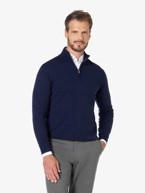 xSweater Merino Half-Zip - Navy