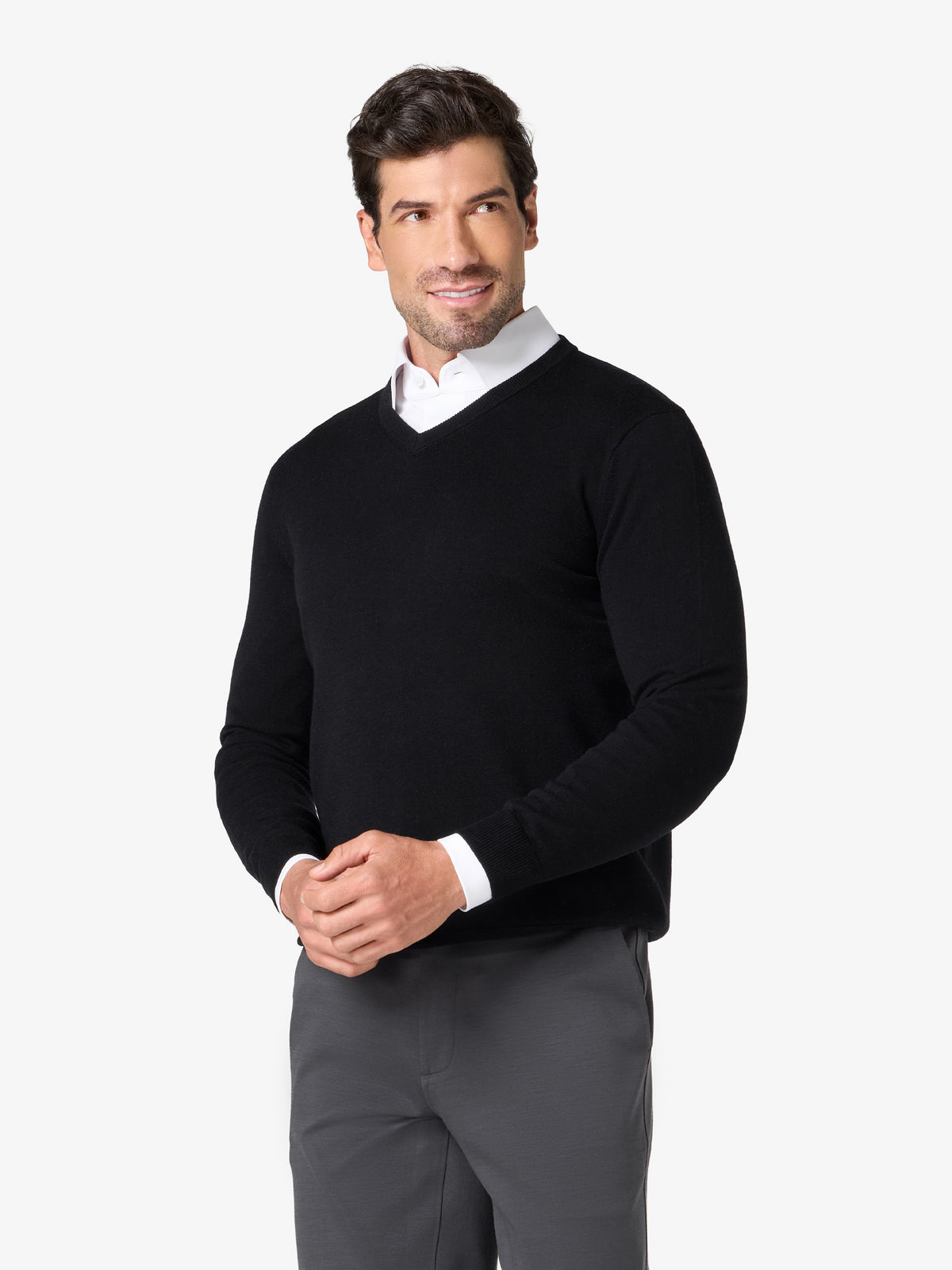 xSweater Merino V-Neck - Black