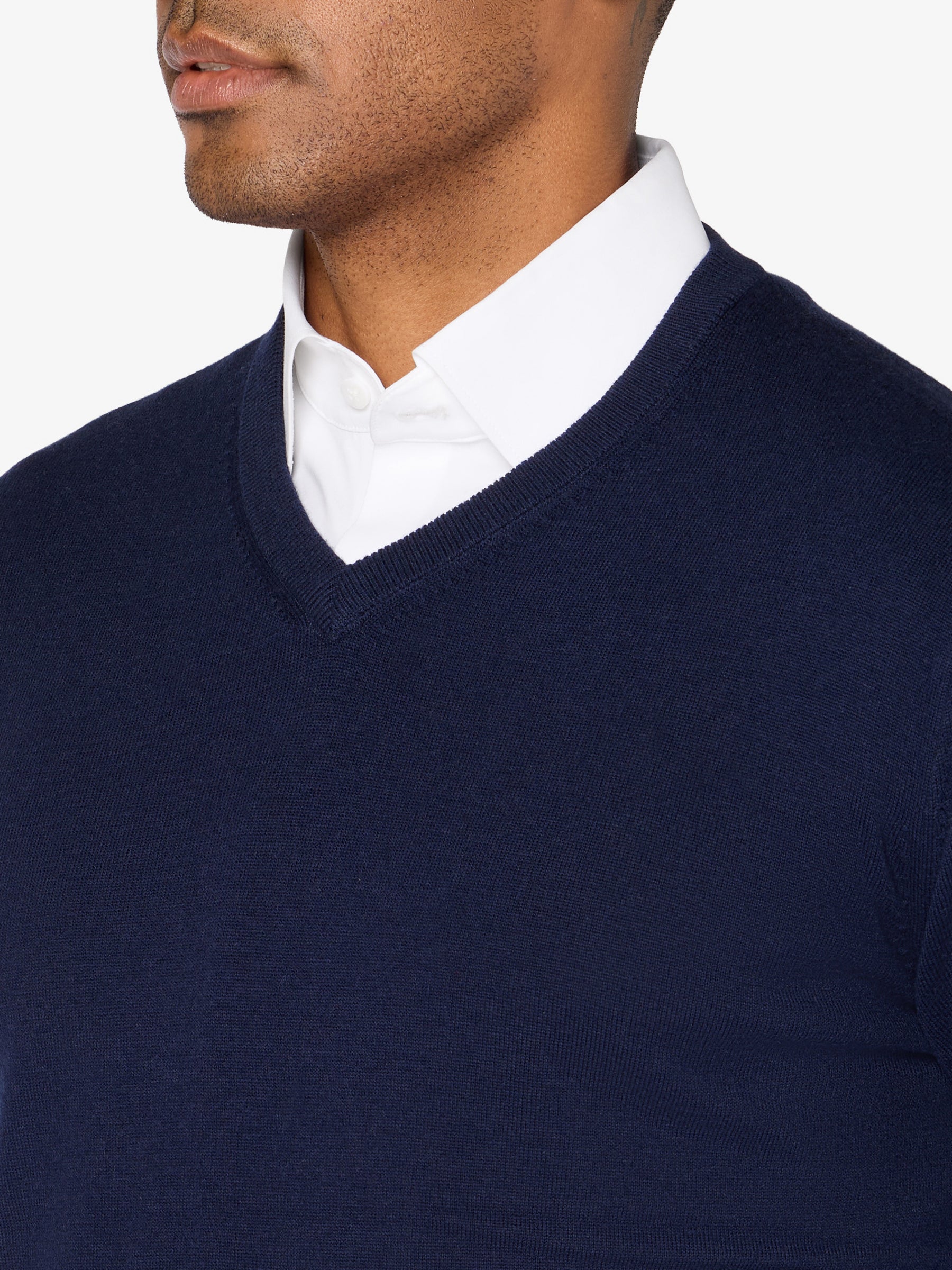 xSweater Merino V-Neck - Navy