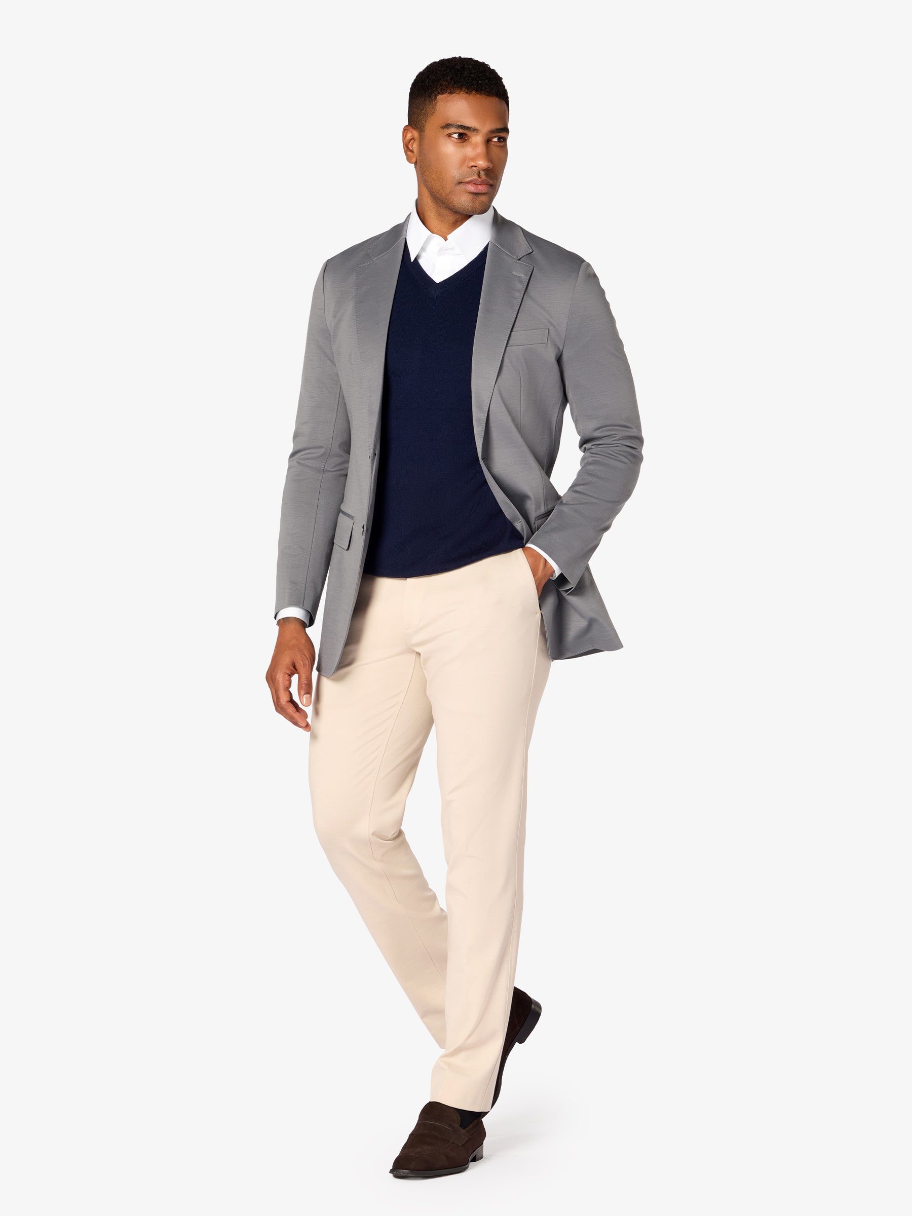 xSweater Merino V-Neck - Navy