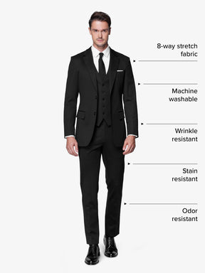 Buy Black Skinny Fit Tuxedo Suit Jacket from Next USA