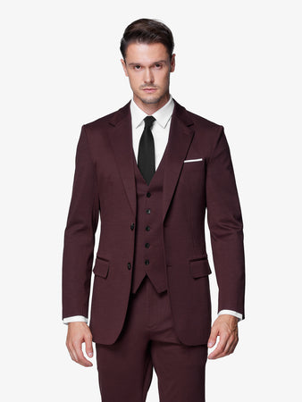 スーツ LITTLEBIG 20aw setup Bordeaux xvest-5-0-burgundy-3_e08c9c11-