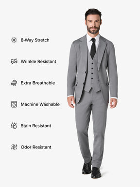 xSuit 5.0 Three-Piece - Light Grey