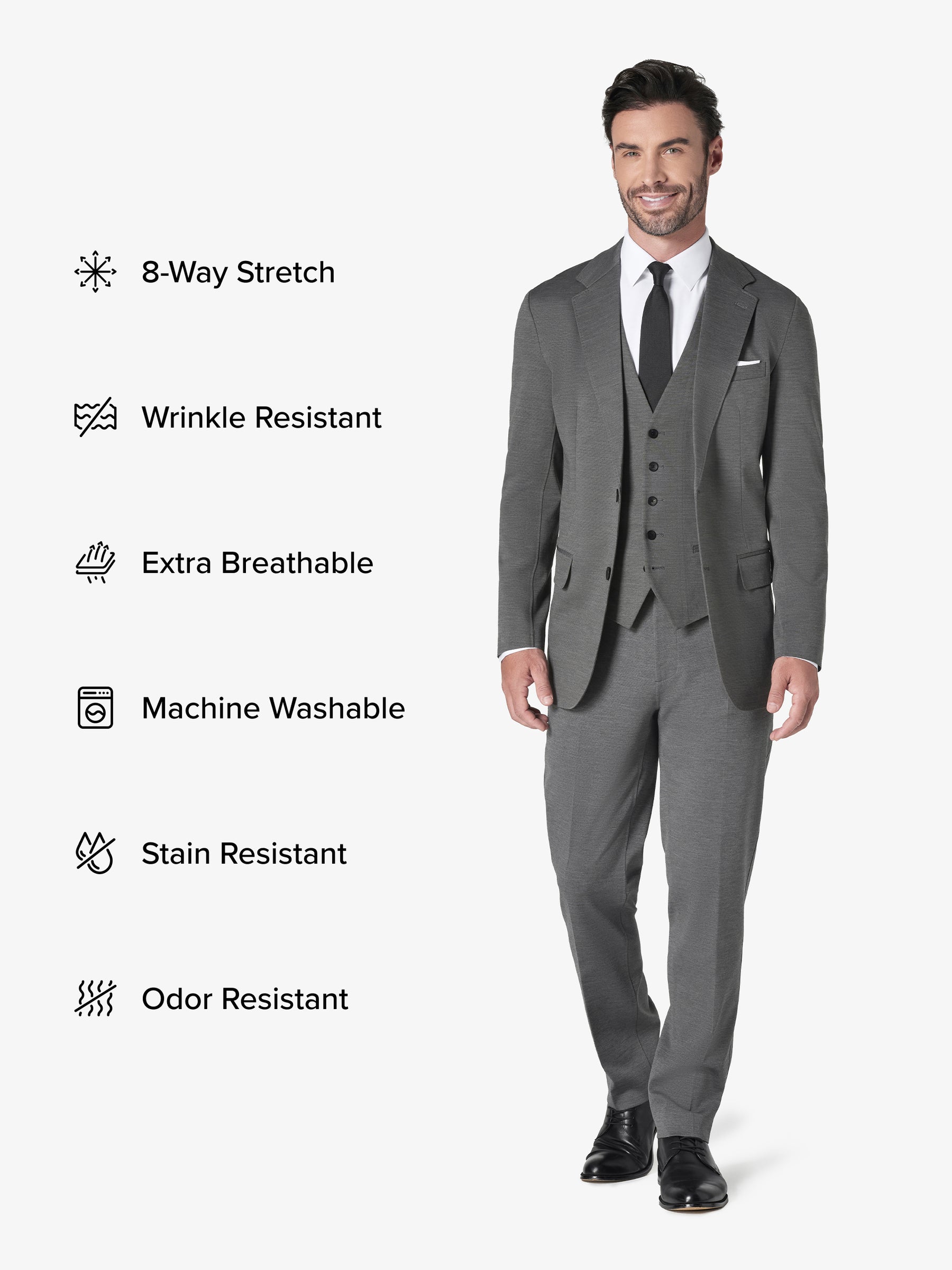 xSuit 5.0 Three-Piece - Mid-Grey