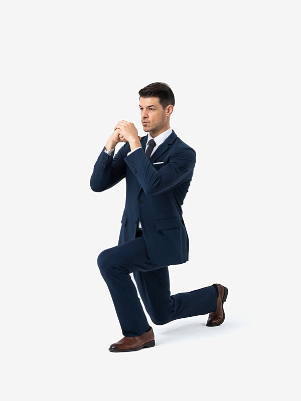 xSuit 4.0 Dark Blue Performance Stretch & Machine Washable Men's Suit