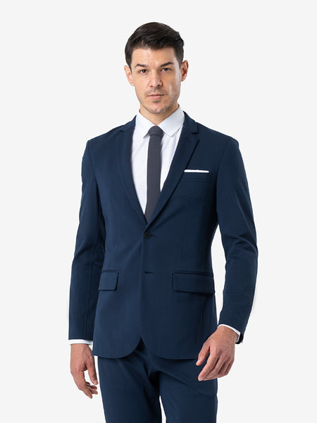 xJacket 4.0 Dark Blue - Men's Performance Stretch Suit Jacket