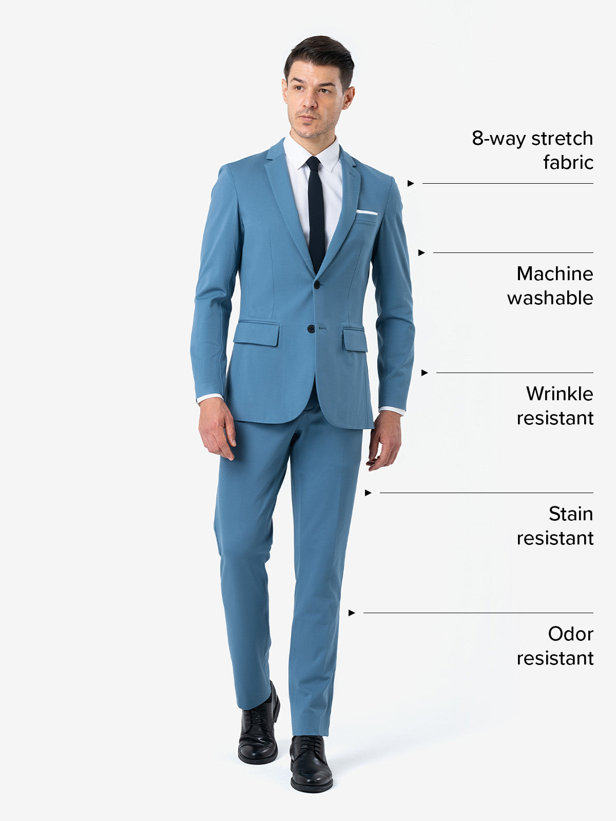 Size: 34 Men Blue Check Party Wear Three Piece Suit at Rs 2500 in New Delhi